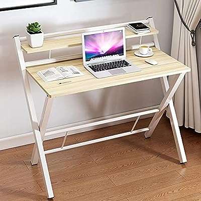 Bureau pliant sans assemblage table pour ordinateur portable à 2 niveaux. Bienvenue chez DIAYTAR COTE D'IVOIRE, votre destination de choix pour dénicher des bonnes affaires en ligne. Explorez notre sélection de produits discount allant des indispensables de la maison aux dernières nouveautés informatiques et mode, et profitez de notre engagement à vous offrir des prix compétitifs.
