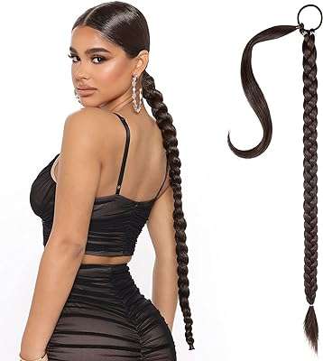 Goodrn extension de cheveux queue de cheval longue tressée avec bande élastique. À la recherche de bonnes affaires ? DIAYTAR COTE D'IVOIRE  est là pour vous ! Explorez notre boutique en ligne regorgeant d'articles à prix cassés, couvrant tous les domaines, de la maison à l'électroménager, en passant par l'informatique, la mode et les gadgets. Achetez malin, économisez gros et découvrez une toute nouvelle façon de faire des emplettes en ligne.