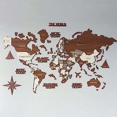 Carte du monde en bois 3d en couches iowa concept | pour la maison. À la recherche de bons plans ? Ne cherchez plus, DIAYTAR COTE D'IVOIRE  est là pour vous ! Naviguez à travers notre boutique en ligne proposant une large sélection de produits discount, des articles pour la maison à l'électroménager, en passant par l'informatique, la mode et les gadgets branchés.