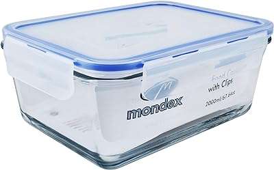 Récipient de conservation alimentaire rectangulaire en verre mondex 2000 ml avec couvercle. Simplifiez vos achats et épargnez chez DIAYTAR COTE D'IVOIRE, votre boutique en ligne ultime pour des trouvailles discount. Parcourez notre catalogue de produits, allant des articles de cuisine astucieux aux appareils électroniques de dernière génération. Restez branché avec notre sélection d'appareils informatiques à prix réduits et accordez-vous une excellente garde-robe avec des vêtements à la mode à prix imbattables. Avec des options de livraison rapides et une satisfaction garantie, nous vous aidons à réaliser des économies en un seul clic !
