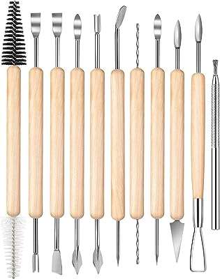 11 pièces manche en bois ensemble d'outils en argile bricolage de sculpture. DIAYTAR COTE D'IVOIRE  est le paradis des bonnes affaires ! Trouvez tout ce dont vous avez besoin pour votre maison, de l'informatique à l'électroménager, à des prix défiant toute concurrence. Ne manquez pas nos offres incroyables et profitez de la livraison rapide pour recevoir vos achats directement chez vous.
