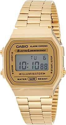 Montre casio à cadran numérique et bracelet en acier inoxydable -