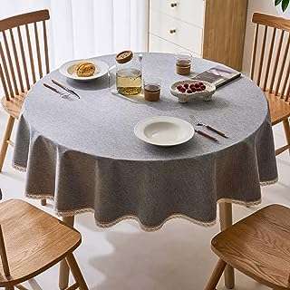 Nappe ronde imperméable de 120 cm solide anti déversement napperons de table à manger doux et épais. DIAYTAR COTE D'IVOIRE, votre allié pour des achats malins et économiques. Plongez dans notre boutique en ligne remplie de produits discount, allant de l'électroménager à l'informatique, en passant par la mode et les gadgets, et découvrez une manière révolutionnaire de faire des emplettes en ligne. Bénéficiez de tarifs imbattables sans compromis sur la qualité et assurez-vous de trouver de véritables trésors à des prix défiants toute concurrence.
