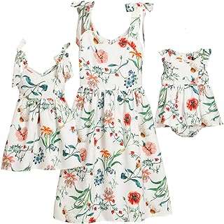 Robes assorties maman et moi pour l'été décontractée mignonne florale imprimé. DIAYTAR COTE D'IVOIRE  - votre source incontournable de produits discount en ligne. Avec notre sélection diversifiée allant de la maison à l'électroménager, de l'informatique à la mode, profitez de tarifs défiant toute concurrence. Faites des économies intelligentes et commandez dès maintenant !
