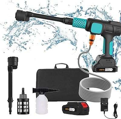 Nettoyeur haute pression sans fil 6 en 1 nettoyeur portable avec pistolet de lavage. DIAYTAR COTE D'IVOIRE  - Votre destination en ligne pour des affaires incroyables. Rendez-vous sur notre site et découvrez un choix sensationnel de produits discount, qu'il s'agisse de l'électroménager indispensable, de l'informatique à la pointe ou des dernières tendances en matière de mode.