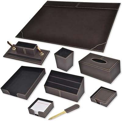 Ensemble de bureau de direction fis en polyuréthane italien 9 pièces marron. DIAYTAR COTE D'IVOIRE, la référence du shopping à petits prix en ligne ! Parcourez notre sélection impressionnante de produits discount, allant de l'ameublement à l'électroménager, de la mode aux gadgets. Ne sacrifiez pas votre budget pour vous faire plaisir, choisissez notre boutique en ligne pour des économies garanties sur les articles de qualité.