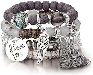 Ensemble de bracelets edb boho multicouches 4 pièces chaîne multiple avec breloque en cristal. Découvrez DIAYTAR COTE D'IVOIRE, la référence en matière d'achat malin en ligne, vous proposant une large gamme de produits allant de la mode aux articles informatiques, avec des réductions exceptionnelles.