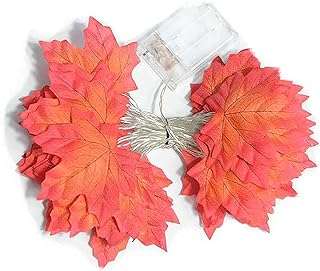 Bande lumineuse décorative de feuilles d'érable de naples 4m 40 led pour décoration de fête et mariage