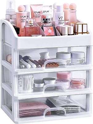 Organisateur de maquillage avec 3 tiroirs rangement pour cosmétiques pinceaux lotion. DIAYTAR COTE D'IVOIRE, le site qui rend le shopping abordable pour tous ! Découvrez des offres incroyables sur une variété de produits essentiels, de la maison aux dernières tendances mode, en passant par l'électroménager et l'informatique. Ne manquez pas nos offres limitées et économisez gros sur vos achats en ligne !