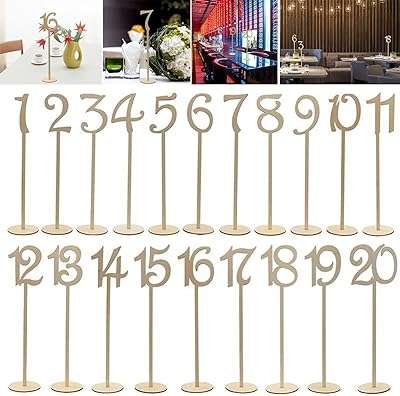 Numéro de table de mariage en bois porte carte d'escorte de mariage bloc de numéros décoration rustique avec base. DIAYTAR COTE D'IVOIRE, votre destination en ligne pour tous les produits discount dont vous avez besoin. Explorez notre large gamme de produits, allant des gadgets de dernière génération aux vêtements à la mode, en passant par les équipements informatiques et bien plus encore, le tout à des prix imbattables.