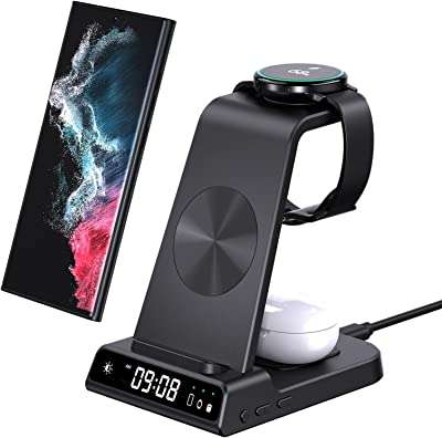 Chargeur sans fil 3 en 1 pour samsung galaxy watch s22 s21 z. Ne sacrifiez plus votre budget pour être à la pointe de la technologie ! Optez pour DIAYTAR COTE D'IVOIRE, la plateforme en ligne qui vous propose une large variété de produits informatiques à prix discount. Que vous recherchiez un nouvel ordinateur portable, une tablette ou des accessoires high-tech, vous trouverez tout ce dont vous avez besoin chez nous.