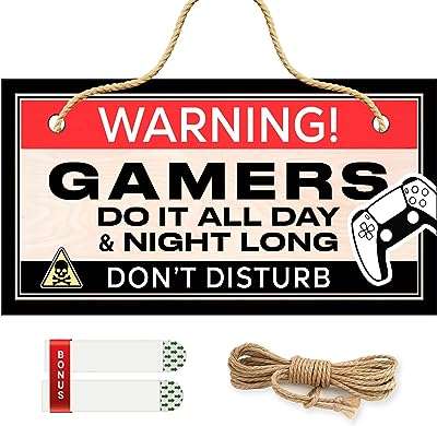 Panneau de porte de joueur en bois cadeaux pour les joueurs de jeu. Ne payez pas plus cher pour les mêmes produits ailleurs ! DIAYTAR COTE D'IVOIRE  propose une large gamme de produits de qualité à des prix discount. Trouvez tout ce dont vous avez besoin, des appareils ménagers aux gadgets dernier cri, et économisez de l'argent sans compromettre la qualité.