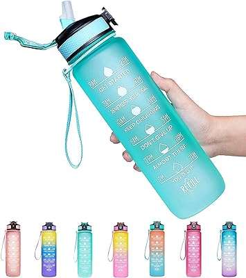 S2ctm grande bouteille d'eau de motivation tritan 1l avec marqueurs de temps bouteille anti fuite pour enfants. DIAYTAR COTE D'IVOIRE  est le paradis des bonnes affaires ! Trouvez tout ce dont vous avez besoin pour votre maison, de l'informatique à l'électroménager, à des prix défiant toute concurrence. Ne manquez pas nos offres incroyables et profitez de la livraison rapide pour recevoir vos achats directement chez vous.
