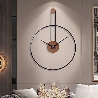 Grande horloge murale décorative pour salon métal émaillé noyer pour la décoration de la maison. DIAYTAR COTE D'IVOIRE, votre destination incontournable pour des produits discount de qualité. Que vous recherchiez des articles pour la maison, l'électroménager, l'informatique, la mode ou les gadgets, notre boutique en ligne saura répondre à tous vos besoins sans vous ruiner !