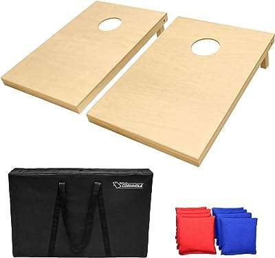 Ensemble de cornhole de qualité supérieure en bois massif gosports. DIAYTAR COTE D'IVOIRE  - la meilleure adresse en ligne pour des achats discount dans tous les domaines ! Découvrez notre vaste choix de produits, de la maison à l'électroménager en passant par l'informatique et la mode. Profitez des réductions incroyables sur des articles de qualité, vous permettant d'économiser sans compromis. Avec des options de livraison rapides et notre engagement envers votre satisfaction, bénéficiez d'une expérience d'achat en ligne sans tracas chez nous !
