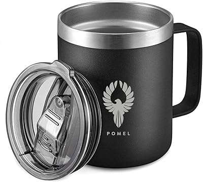 Tasse à café isotherme en acier inoxydable pommel avec poignée tasse de voyage. DIAYTAR COTE D'IVOIRE  - La destination en ligne pour les chasseurs de bonnes affaires ! Parcourez notre sélection incroyable de produits discount, comprenant tout, des appareils ménagers aux gadgets dernier cri. Faites des économies sans sacrifier la qualité avec DIAYTAR COTE D'IVOIRE .