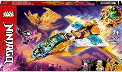 Lego ninjago 71770 ensemble jet dragon doré zane (258 pièces). Plongez dans l'univers des bonnes affaires avec DIAYTAR COTE D'IVOIRE  ! Notre boutique en ligne vous propose une sélection de produits discount dans différents domaines, allant des indispensables de la maison aux dernières tendances en matière de mode et de technologie. Naviguez à travers notre catalogue et profitez d'offres à ne pas manquer.