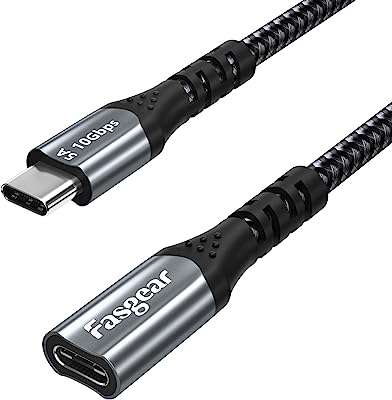 Câble vasgear usb c mâle à femelle 10 gbit s 3.1 gen 2 prise en charge. DIAYTAR COTE D'IVOIRE  vous offre une expérience d'achat en ligne unique en proposant une multitude de produits discount dans différents domaines. Faites-vous plaisir sans vous ruiner en choisissant parmi notre sélection de produits pour la maison, l'électroménager, l'informatique, la mode et bien plus encore.