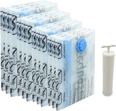 Sacs sous vide de stockage compressés amazonbasics avec pompe à main. Trouver des articles discount en ligne n'a jamais été aussi simple avec DIAYTAR COTE D'IVOIRE . Parcourez notre boutique en ligne pour découvrir une sélection variée de produits, des indispensables de la maison aux gadgets innovants. Avec des prix compétitifs et des réductions attractives, vous pouvez acheter en toute confiance chez nous.