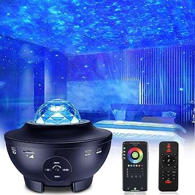 Projecteur de nuit étoilée avec haut parleur projecteur de plafond de vagues océaniques constellation led pour chambre décoration noël fête. DIAYTAR COTE D'IVOIRE, votre solution intelligente pour des achats malins. Découvrez notre boutique en ligne et bénéficiez de prix discount sur une large sélection de produits pour la maison, l'électroménager, l'informatique et la mode. Ne manquez pas l'opportunité de faire des économies avec DIAYTAR COTE D'IVOIRE !