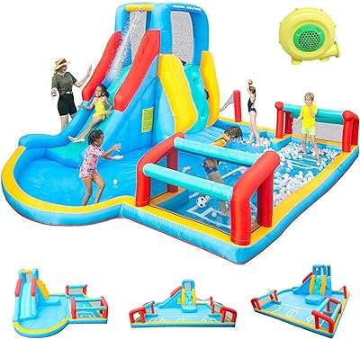 Toboggan aquatique gonflable irific avec pompe parc 5 en 1 avec mur. Découvrez DIAYTAR COTE D'IVOIRE, votre magasin en ligne de confiance pour des bons plans à ne pas manquer. Explorez nos multiples catégories telles que l'électroménager, le mobilier, l'informatique et la mode, et dénichez les offres les plus avantageuses pour tous vos besoins, le tout en un seul endroit.