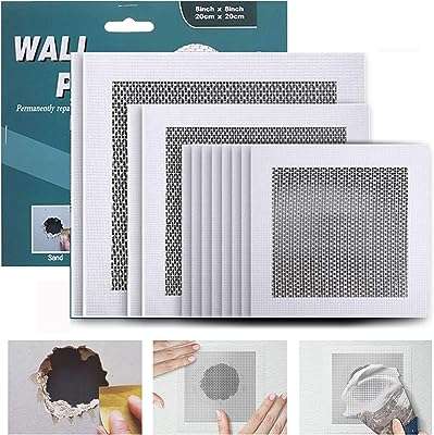 Kit de réparation de cloisons sèches en aluminium 12 pièces patchs. DIAYTAR COTE D'IVOIRE  - La boutique en ligne discount incontournable pour tous vos besoins. Explorez notre vaste catalogue de produits, comprenant des articles pour la maison, l'électroménager, l'informatique et la mode, tous à des prix défiant toute concurrence.
