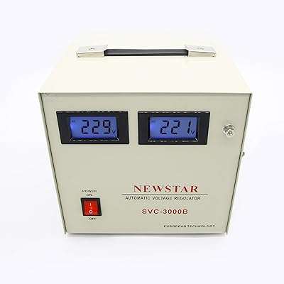 Stabilisateur de régulateur newstar svc 3000b avec écran lcd (3000va 2200w 50 60hz). Faites de bonnes affaires en matière d'électroménager sur DIAYTAR COTE D'IVOIRE  ! Notre boutique en ligne propose une large gamme d'appareils ménagers à des prix imbattables. Que ce soit pour une machine à laver, un réfrigérateur ou un aspirateur, vous trouverez tout ce dont vous avez besoin chez nous.