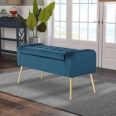 Homebase tabouret de rangement ottoman moderne tabouret et repose pieds rembourrés pour chambre. DIAYTAR COTE D'IVOIRE  - La meilleure adresse pour des prix imbattables sur une vaste sélection de produits. Que vous recherchiez des articles pour votre maison, votre informatique ou votre garde-robe, nous avons tout ce qu'il vous faut à prix discount. Explorez notre site dès maintenant et profitez des meilleures affaires en ligne!