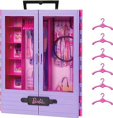 Ensemble de jeu barbie fashionistas placard ultime avec 6 cintres plusieurs espaces de rangement et portant. DIAYTAR COTE D'IVOIRE  - La boutique en ligne qui rend le shopping abordable! Découvrez notre sélection de produits discount, comprenant des équipements informatiques, des appareils électroménagers, des vêtements tendance et bien plus encore, tous à des prix défiant toute concurrence.