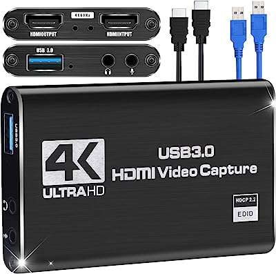 Carte de capture nintendo switch vidéo 4k 1080p 60fps jeu hdmi. DIAYTAR COTE D'IVOIRE  vous ouvre les portes d'un univers de bonnes affaires. Découvrez notre large gamme de produits discount, allant des indispensables de la maison aux dernières tendances mode, en passant par les gadgets innovants. Profitez d'offres exceptionnelles et de prix imbattables pour des achats malins et éclairés.