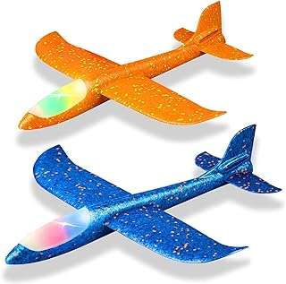 Showway 2 pack 175 pouces grand avion spongieux lumière led planeurs jouet volant pour enfants. DIAYTAR COTE D'IVOIRE  est votre guichet unique pour des produits discount de haute qualité. Parcourez notre large sélection d'articles, allant des appareils électroménagers essentiels aux produits informatiques, en passant par les accessoires mode et les gadgets dernier cri, tout en profitant de prix imbattables.