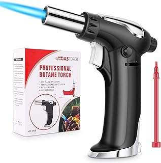 Torche au butane briquet de cuisine rechargeable compatible avec tous les réservoirs. À la recherche de bons plans ? Rendez-vous sur DIAYTAR COTE D'IVOIRE, votre partenaire en ligne pour des produits discount de qualité. Parcourez notre large éventail de produits, allant de l'électroménager de pointe à la mode tendance, et profitez d'économies incroyables tout en apportant une touche de style à votre vie quotidienne.