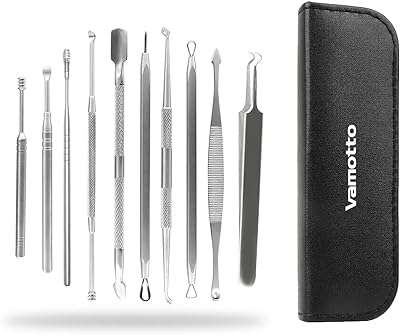 Vamotto kit d'outils pour enlever les boutons 10 pièces d'extraction de comédons. DIAYTAR COTE D'IVOIRE  : votre boutique en ligne discount préférée ! Faites des économies sur des articles essentiels pour votre vie quotidienne, de l'électroménager à l'informatique en passant par la mode et les gadgets. Ne cherchez plus, les meilleurs prix sont chez nous !