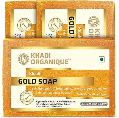 Savon doré naturel à base de plantes khadi organique paquet de 3. DIAYTAR COTE D'IVOIRE, la boutique en ligne qui allie qualité et prix réduits. Parcourez notre sélection de produits discount, de la maison à l'électroménager en passant par l'informatique, la mode et les gadgets, et profitez de bonnes affaires sans compromettre votre budget !