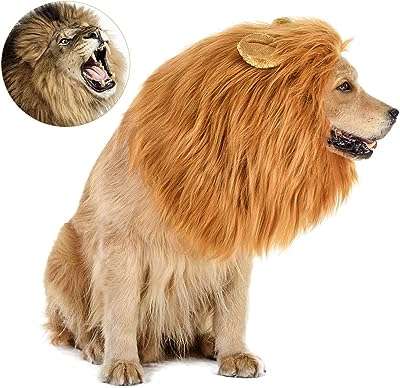 Costume d'halloween pour chien crinière de lion pour chiens de taille moyenne et grande. DIAYTAR COTE D'IVOIRE  : la solution idéale pour des achats malins en ligne. Profitez de notre large gamme de produits discount, allant des appareils électroménagers essentiels aux dernières tendances de la mode, en passant par les accessoires informatiques indispensables, et économisez tout en vous faisant plaisir.