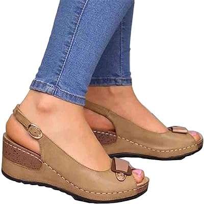 Sandales orthopédiques à talons compensés pour femmes bout ouvert en cuir. Besoin de renouveler votre intérieur ou de vous équiper en nouvelles technologies à prix cassés ? Ne cherchez plus, DIAYTAR COTE D'IVOIRE  a tout ce qu'il vous faut ! Notre boutique en ligne propose une variété impressionnante de produits discount, alliant qualité et prix compétitifs dans des domaines tels que l'électroménager, la mode, l'informatique et bien plus encore.