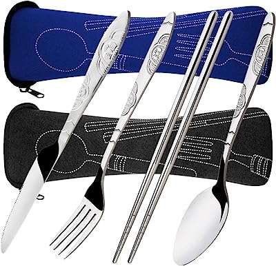 Ensemble de couverts 8 pièces fourchette cuillère baguettes lot de 2 en acier inoxydable avec sac. Découvrez DIAYTAR COTE D'IVOIRE, votre partenaire en ligne pour des achats malins et économiques. Parcourez notre sélection discount de produits pour la maison, l'électroménager, l'informatique, la mode et les gadgets et trouvez les meilleures offres du marché. Profitez de la qualité à prix réduit dès aujourd'hui, grâce à notre boutique en ligne pratique et facile à utiliser.