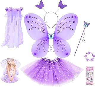 Ensemble de costumes d'ailes de papillon pour fille 7 pièces robe tutu. À la recherche de bons plans en ligne ? Ne cherchez pas plus loin que DIAYTAR COTE D'IVOIRE  ! Notre boutique généraliste vous propose une large gamme de produits discount, allant des articles pour la maison aux appareils électroménagers, en passant par l'informatique, la mode et les gadgets. Faites des économies tout en trouvant des produits de qualité, le tout en quelques clics seulement.