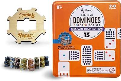 Train mexicain regal james domino double 15" avec essieu en bois et trains. DIAYTAR COTE D'IVOIRE  - Votre fournisseur en ligne pour des produits de qualité à des prix discount. Explorez notre boutique en ligne pour trouver des offres incroyables sur des articles allant des accessoires de mode aux appareils électroniques, en passant par les produits de jardinage et les jouets pour enfants.