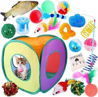 Jouets pour chat ensemble de jouets rodasun tunnels pliables pour chats d'intérieur. DIAYTAR COTE D'IVOIRE  - La boutique en ligne qui vous offre des prix imbattables sur une large gamme de produits discount. Ajoutez du style à votre maison avec nos articles de décoration, simplifiez votre quotidien avec des électroménagers modernes, restez connecté avec nos gadgets technologiques et adoptez les dernières tendances de la mode sans vous ruiner. Faites de bonnes affaires à chaque achat chez nous !