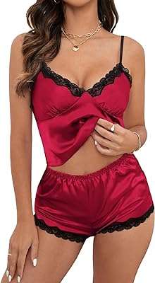 Ensemble de pyjama 2 pièces en satin caraco avec bordure en dentelle shein pour femme. Besoin de renouveler votre électroménager à petit prix ? Rendez-vous sur DIAYTAR COTE D'IVOIRE, la référence en ligne pour des produits de qualité à prix discount. Avec notre sélection diversifiée, vous trouverez facilement l'équipement parfait pour votre maison, sans vous ruiner.