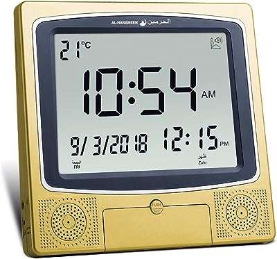 Horloge islamique fajr azan al harameen horloge multifonctionnelle horloge décorative horloge de mosquée ha 4009 (or). Bienvenue chez DIAYTAR COTE D'IVOIRE, le paradis des bonnes affaires en ligne ! Découvrez une large gamme de produits discount pour équiper votre maison, trouver l'électroménager de vos rêves, vous divertir avec des gadgets innovants, et compléter votre garde-robe avec des vêtements à la pointe de la mode, le tout à des prix défiant toute concurrence.