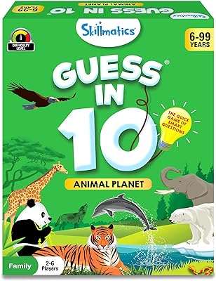 Jeu de cartes skillmatics : guess 'n' 10 animal planet | cadeaux pour les enfants. À la recherche de bons plans ? Rendez-vous sur DIAYTAR COTE D'IVOIRE, votre partenaire en ligne pour des produits discount de qualité. Parcourez notre large éventail de produits, allant de l'électroménager de pointe à la mode tendance, et profitez d'économies incroyables tout en apportant une touche de style à votre vie quotidienne.
