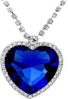 Collier avec pendentif coeur bleu titanic shinening diva fashion pour femmes et filles. DIAYTAR COTE D'IVOIRE, la référence des bonnes affaires en ligne ! Explorez notre boutique et découvrez une sélection variée de produits, de la maison à l'informatique en passant par la mode et les gadgets. Profitez de nos prix compétitifs et achetez en toute confiance. Faites de DIAYTAR COTE D'IVOIRE  votre allié shopping, vous ne le regretterez pas.