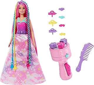 Poupée barbie avec cheveux fantaisie avec tresse torsadée extensions arc en ciel et torsion. Besoin de trouver des gadgets originaux et amusants ? DIAYTAR COTE D'IVOIRE  est là pour vous proposer une sélection de produits discount qui égayeront votre quotidien. Trouvez des cadeaux uniques pour vos proches ou offrez-vous des articles ludiques qui vous divertiront sans vider votre porte-monnaie. Faites de votre shopping en ligne un moment fun et économique.