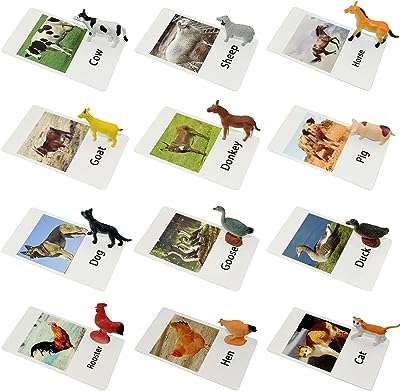Jouets d'animaux de la ferme avec cartes flash paquet de 12. À la recherche de produits discount de qualité ? Faites confiance à DIAYTAR COTE D'IVOIRE  ! Notre plateforme en ligne regorge d'articles pour la maison, l'électroménager, l'informatique, la mode et les gadgets, tous proposés à des prix compétitifs. Explorez notre catalogue dès maintenant et bénéficiez de remises exceptionnelles sur une large gamme de produits.