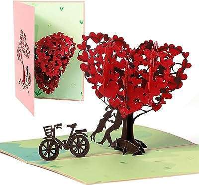 Carte pop up de saint valentin avec motif d'arbre d'amour pour petite amie. DIAYTAR COTE D'IVOIRE, votre destination en ligne pour des achats malins : explorez nos catégories variées telles que la maison, l'électroménager, l'informatique et la mode, et découvrez des produits discount à prix défiant toute concurrence. Faîtes-vous plaisir sans vous ruiner avec DIAYTAR COTE D'IVOIRE !