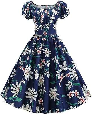 Robe évasée moulante à manches courtes et imprimé floral funkle vintage des années. Découvrez DIAYTAR COTE D'IVOIRE, la boutique en ligne incontournable pour les chasseurs de rabais. Trouvez tout ce dont vous avez besoin, des articles pour la maison à l'électroménager, en passant par l'informatique et la mode, à des prix discount incroyables. Économisez tout en vous offrant ce dont vous avez besoin chez DIAYTAR COTE D'IVOIRE !