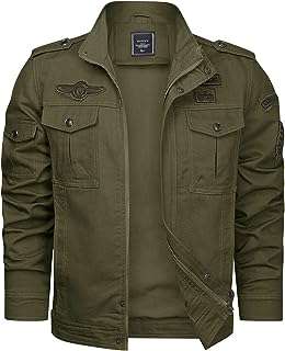 Veste militaire décontractée en coton léger pour hommes col montant manteau. DIAYTAR COTE D'IVOIRE  vous offre un large éventail de produits discount adaptés à tous les budgets. Faites des bonnes affaires sur une sélection d'articles pour la maison, l'électroménager, l'informatique, la mode et les gadgets. Profitez de nos prix cassés et découvrez une nouvelle façon de faire des économies sans sacrifier la qualité !