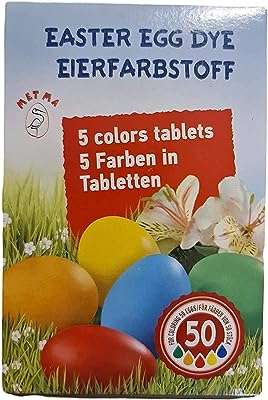 Comprimés de teinture pour œufs de pâques 5 couleurs coloration pour 50. DIAYTAR COTE D'IVOIRE  - Votre destination en ligne pour des offres discount sur tout ! Parcourez notre vaste sélection de produits pour équiper votre maison avec des électroménagers, des articles de mode tendance et même des gadgets technologiques, le tout à des prix incroyables. Ne manquez pas nos super promotions et économisez dès aujourd'hui !